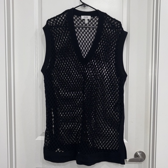 COS Open Knit Tank Top & Asymmetrical Skirt SET sz L - Picture 6 of 13